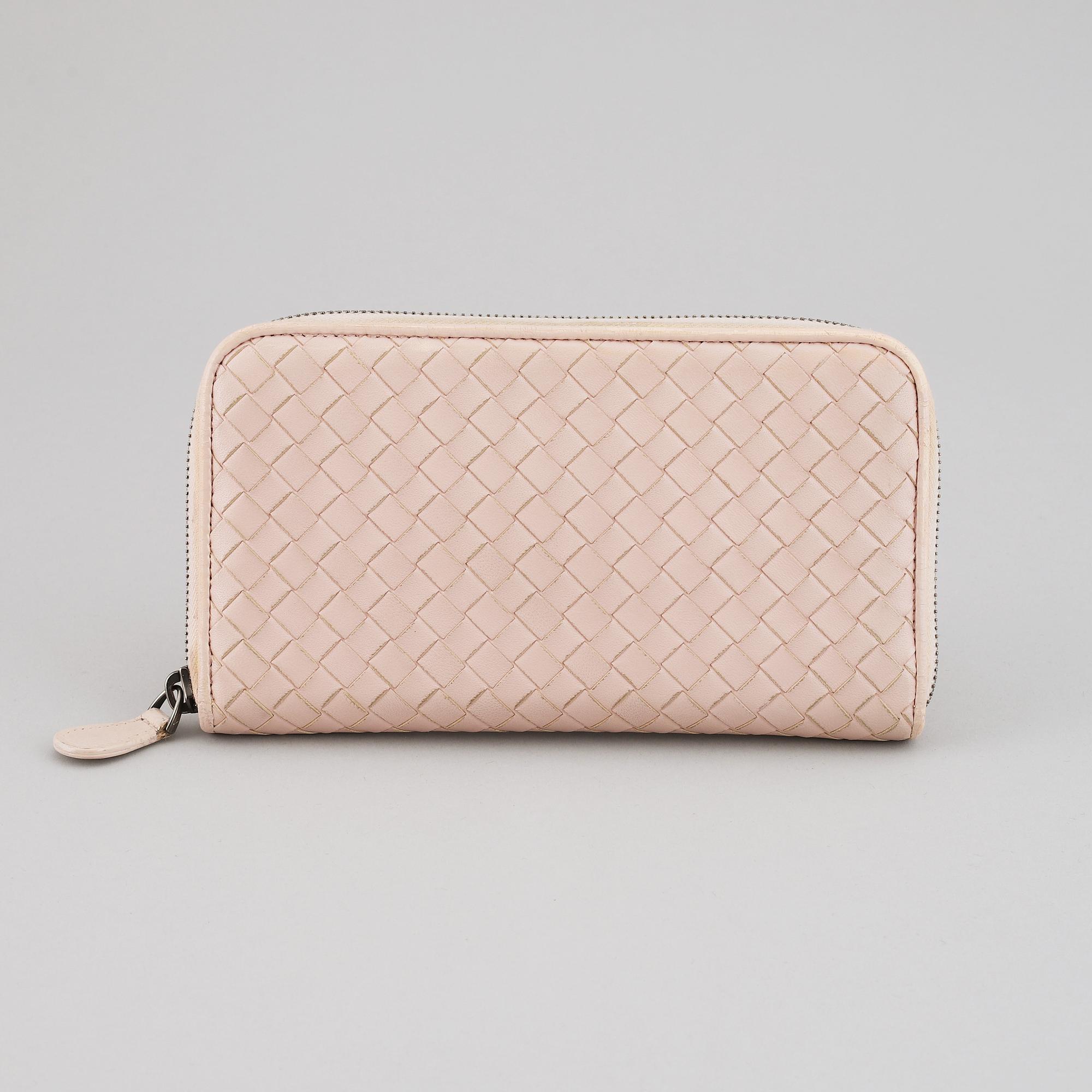 BOTTEGA VENETA, a intrecciato leather wallet.