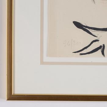 Marc Chagall, Lithograph in colours, 1952, signed in pencil and numbered 36/200.