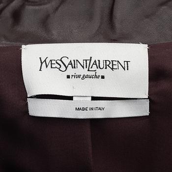 Yves Saint Laurent, a leather jacket, size 36.