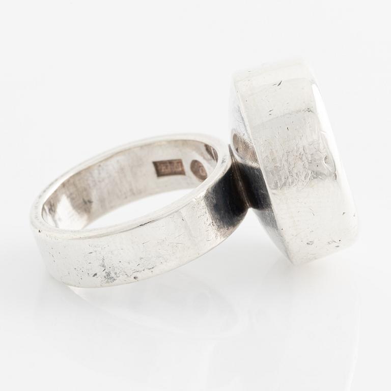 Sven-Erik Högberg armband silver samt ring silver KIJ.