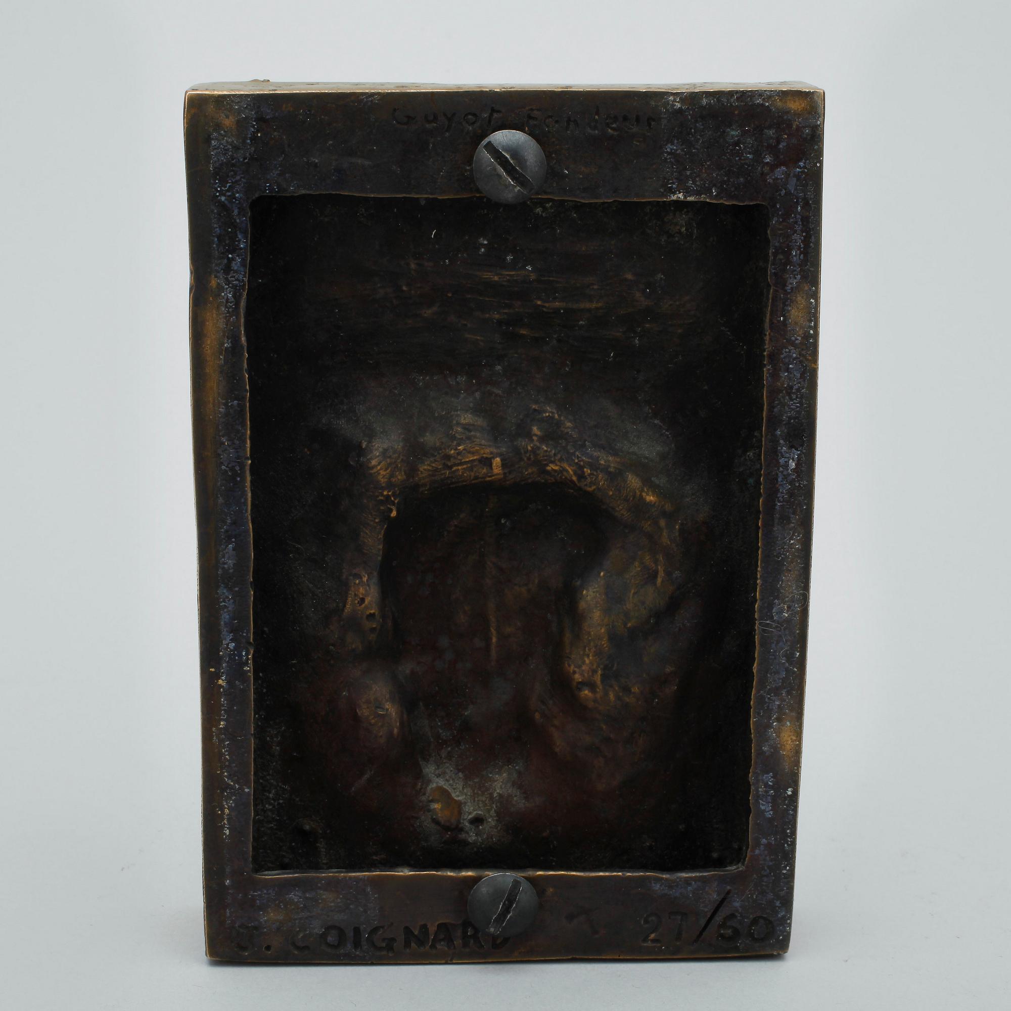JAMES COIGNARD, skulptur, brons, signerad, numrerad 27/60,  Guyot Fondeur.