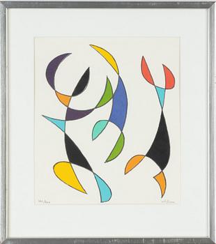 Pierre Olofsson, litografi, signerad och numrerad 140/300.