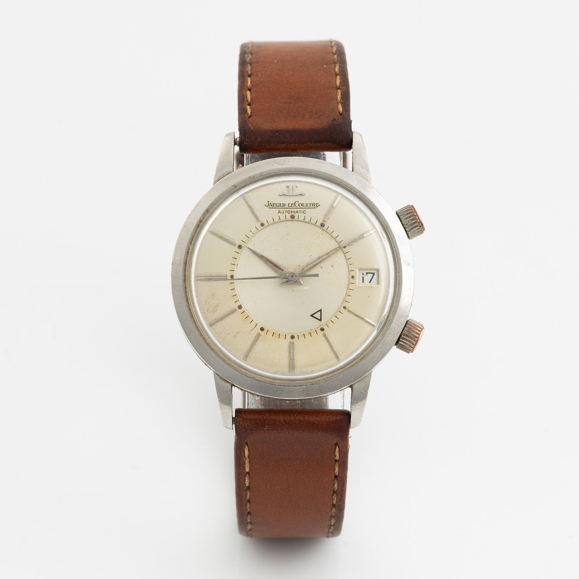 Jaeger-LeCoultre, Memovox, wristwatch, 37 mm.