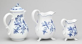 SERVISDELAR, 18 delar. Porslin. Meissen.