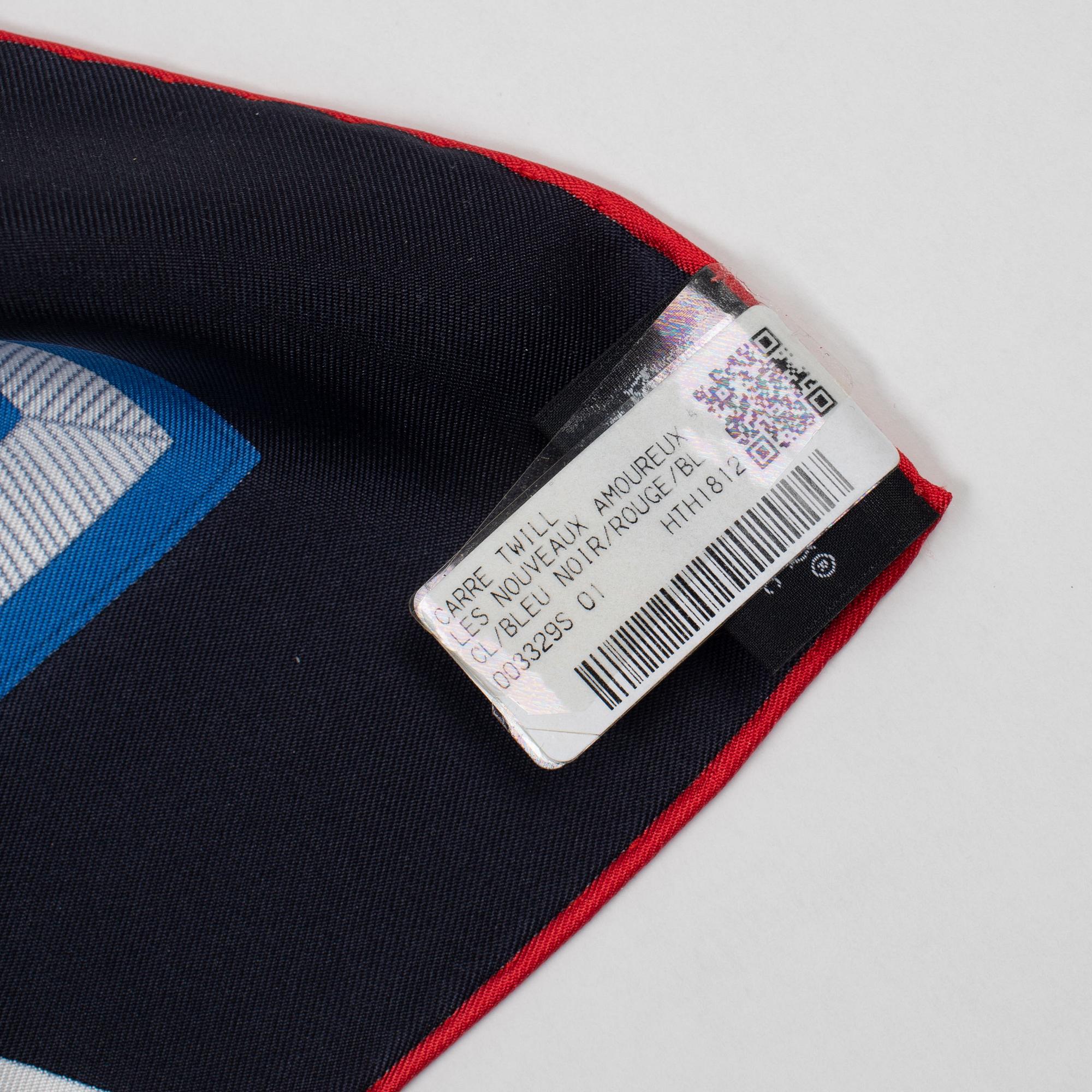 Hermès, scarf, "Les Nouveaux Amoureux de Paris".