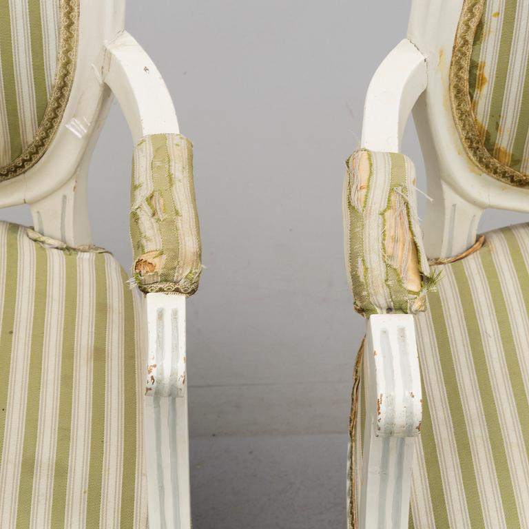 MATGRUPP, 5 delar, gustaviansk stil, 1900-talets mitt.