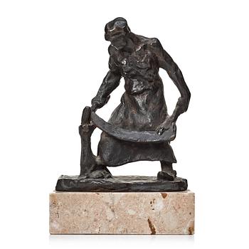 Christian Eriksson, sculpture. Signed. Foundry mark. Bronze, height 21.5 cm.