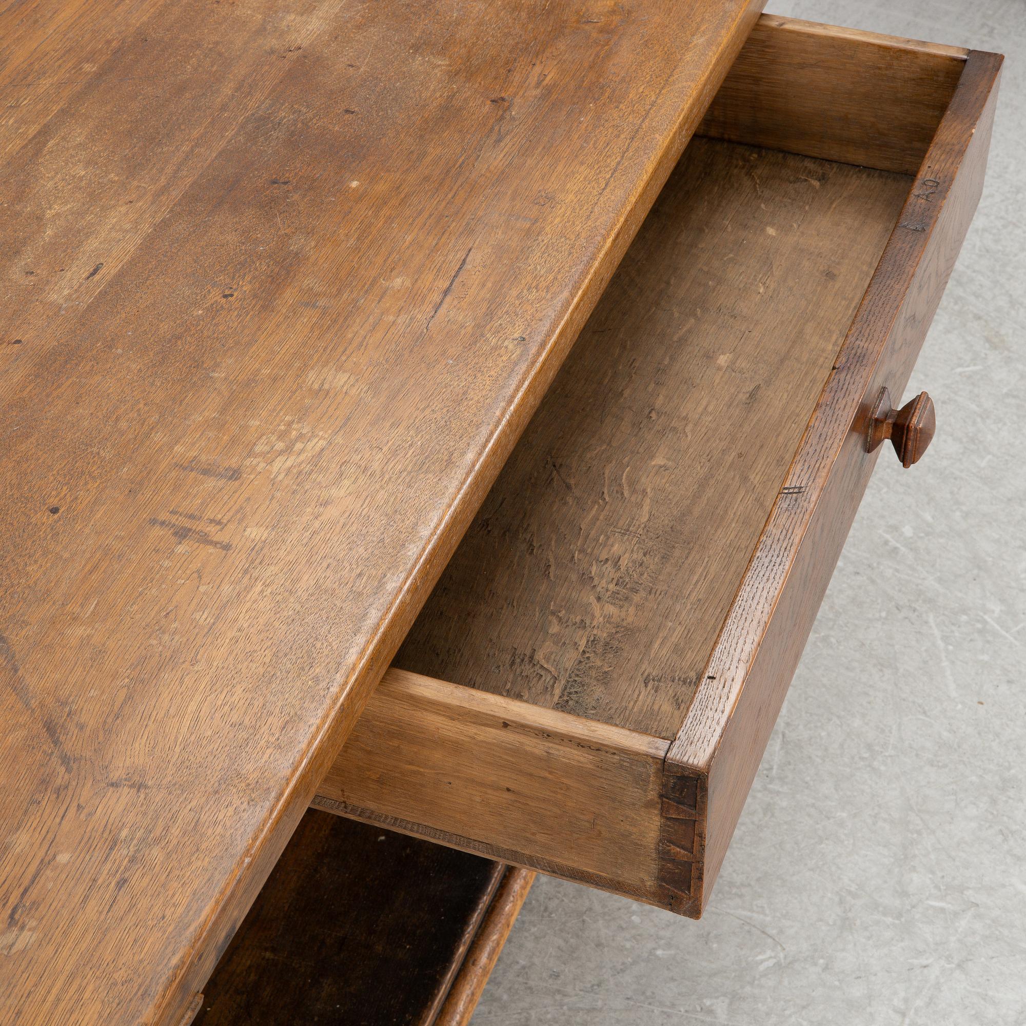 A Swedish provincial table, dated 1792.