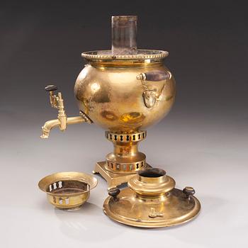 SAMOVAR, mässing, Ryssland 1800-tal.