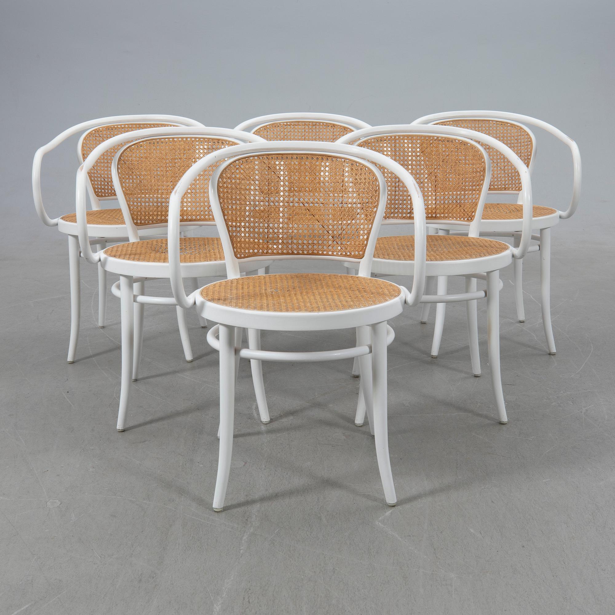 Michael Thonet, chairs, 6 pcs, "No 30", TON.