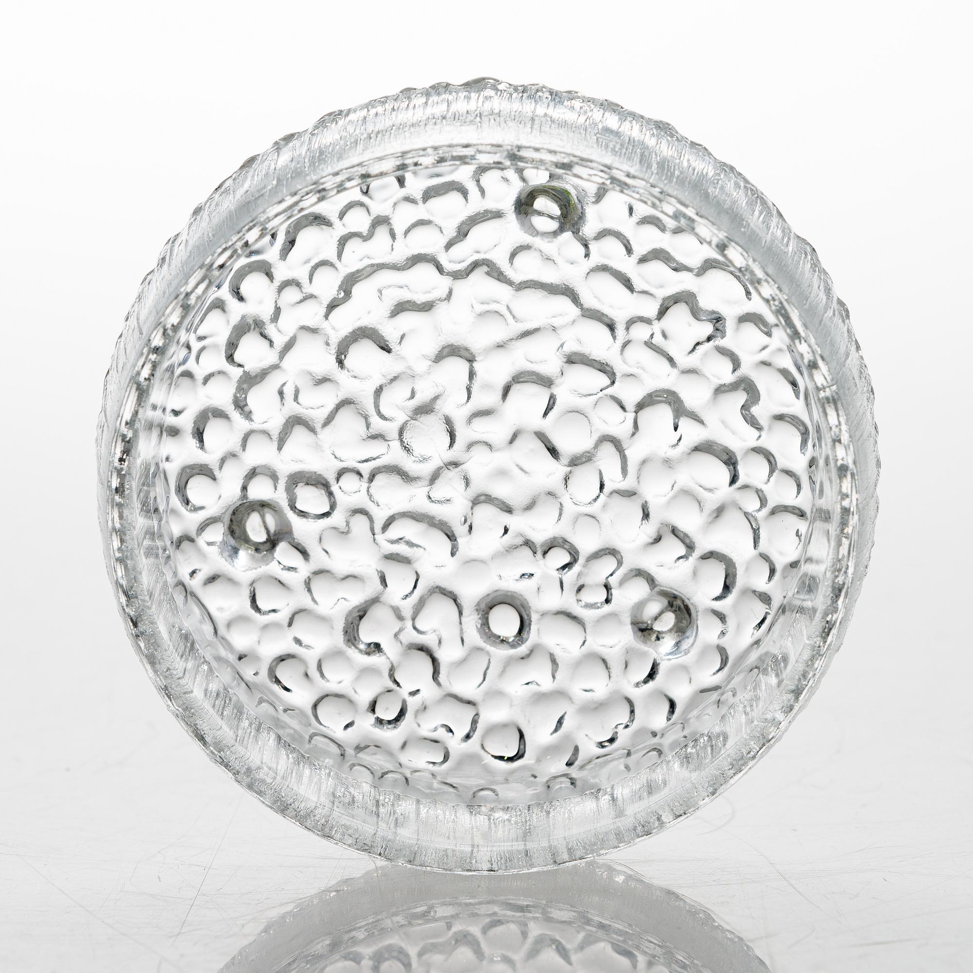 TAPIO WIRKKALA, A 'Lunaria' glass bowl and a set of seven 'Ultima Thule' dessert bowls for Iittala.