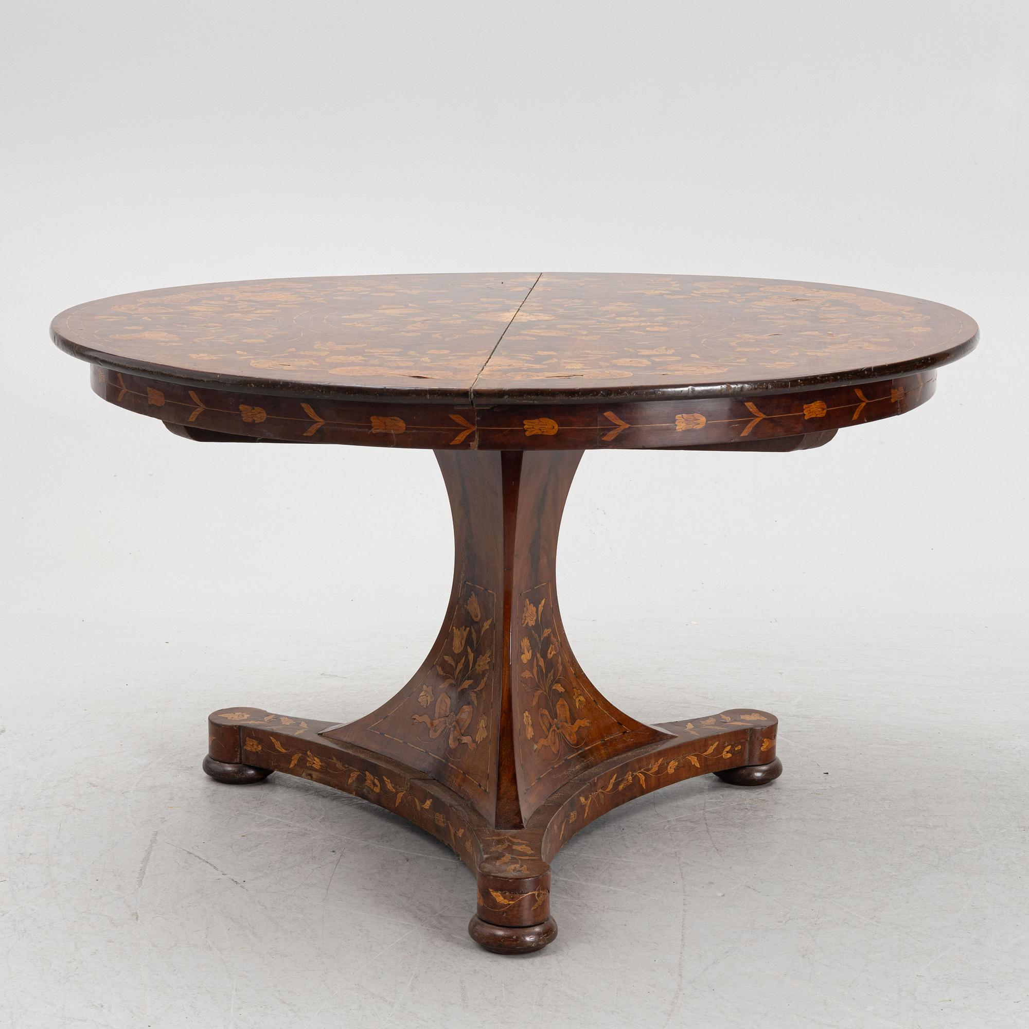 Matbord, 1800-talets mitt.