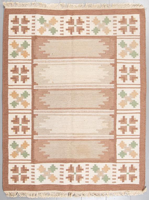 A flatweave rug, second half of the 20th century, 220 x 172 cm.
