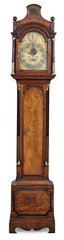 An 18th century English long-case clock, dial face marked "Thomas Yoakley London".