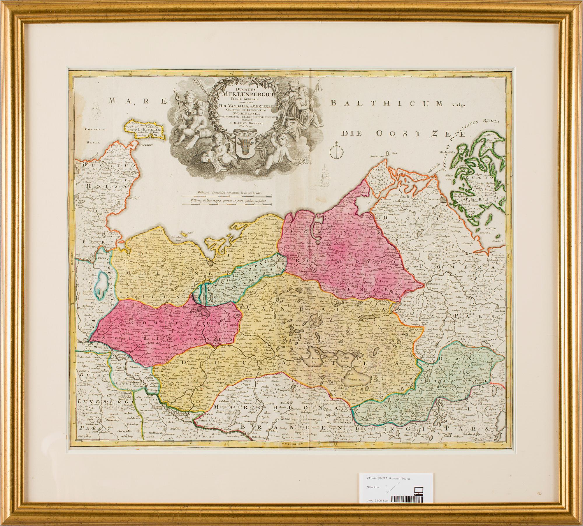 KARTA, Homann 1700-tal.