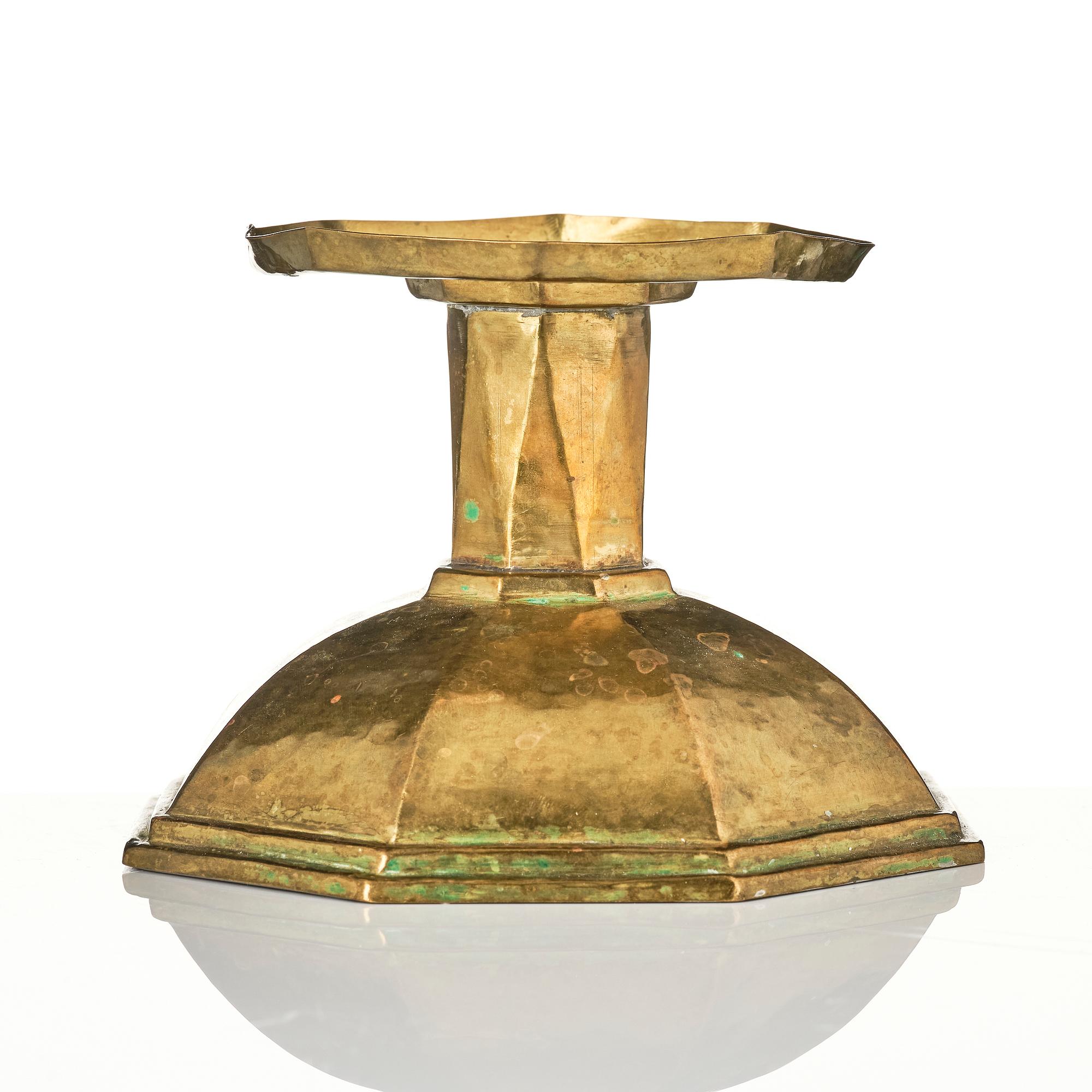 Bernhard M Linder, candlestick, Stockholm, 1930.
