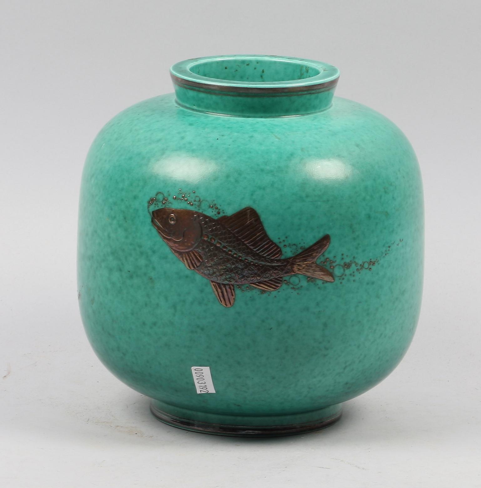 URNA, stengods, "Argenta", Wilhelm Kåge, Gustavsberg.