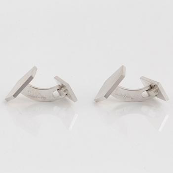 Wiwen Nilsson, a pair of sterling silver cuff-links, Lund, Sweden 1953.