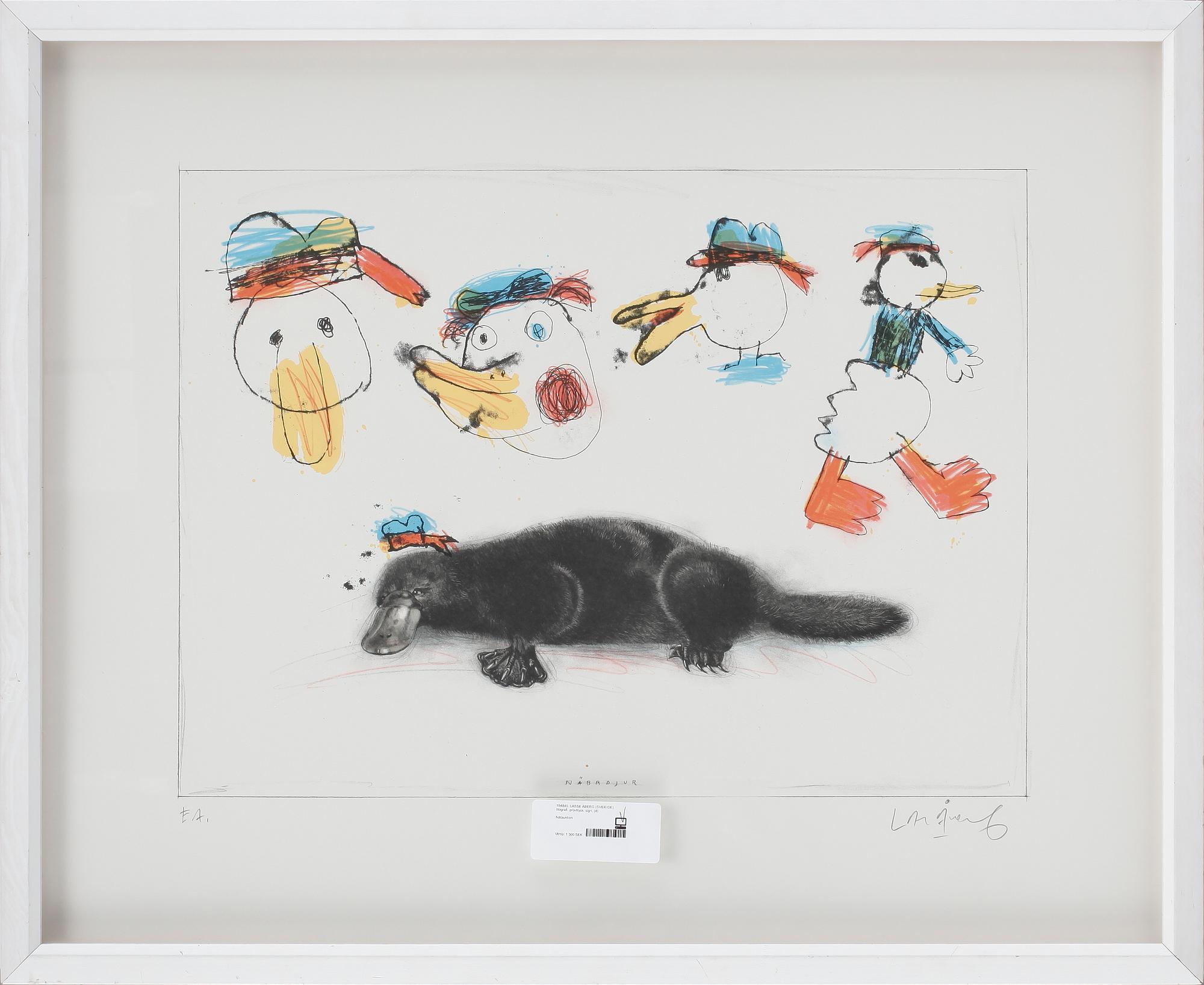 LASSE ÅBERG, färglitografi, sign, EA.
