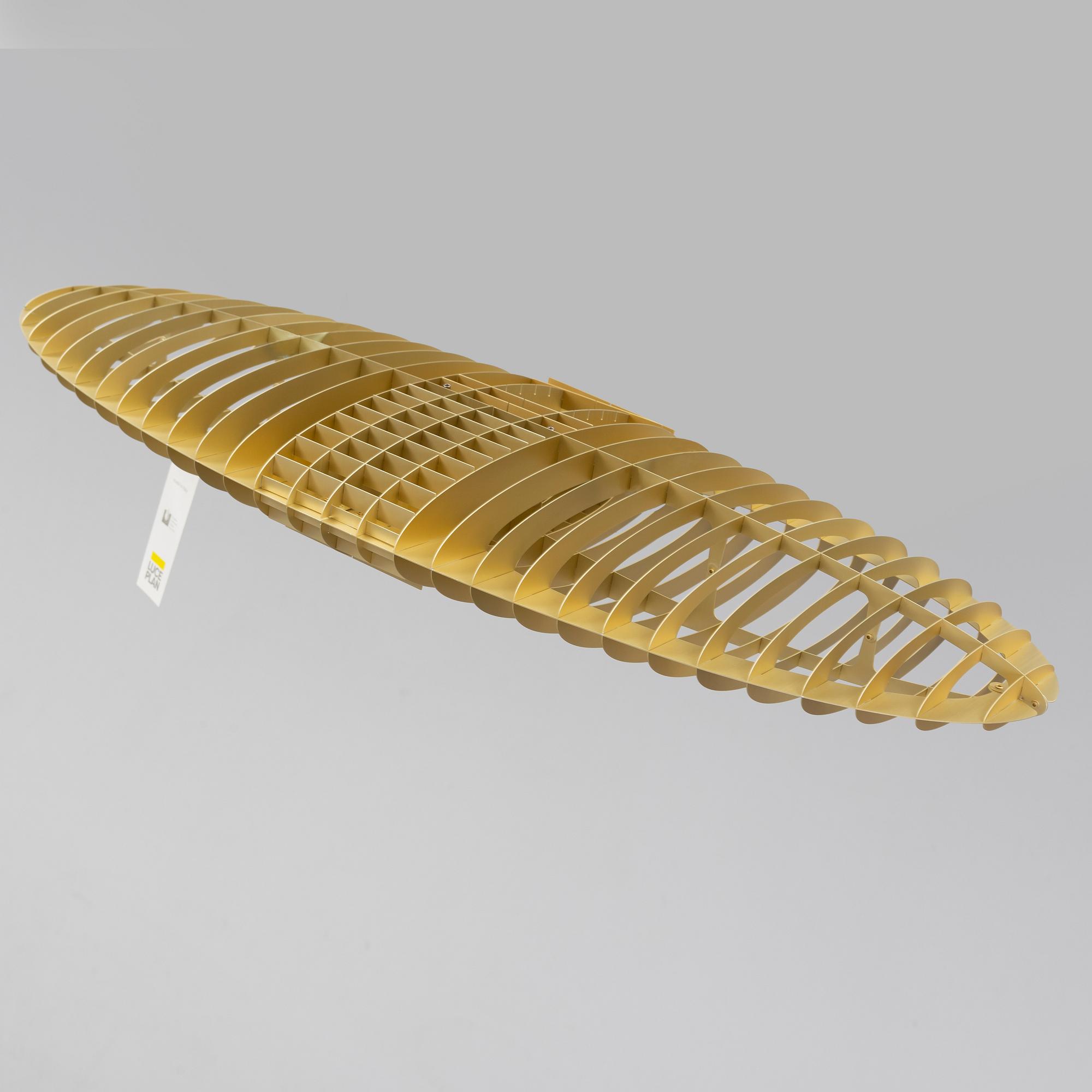 Alberto Meda & Paolo Rizzato, ceiling light, 'Titania limited gold edition', Luceplan.