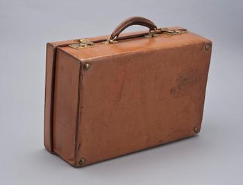 VÄSKA, läder, England, 1900-talets början.