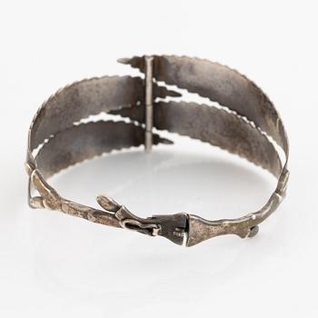 Gertrud Engel, armring, silver, Anton Michelsen, Danmark.