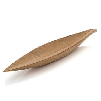 Tapio Wirkkala, a plywood dish, signed TW.