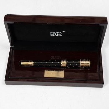 A Montblanc fountain pen, limited edition 'Queen Elizabeth I' from the series 'Patrons of Art'.