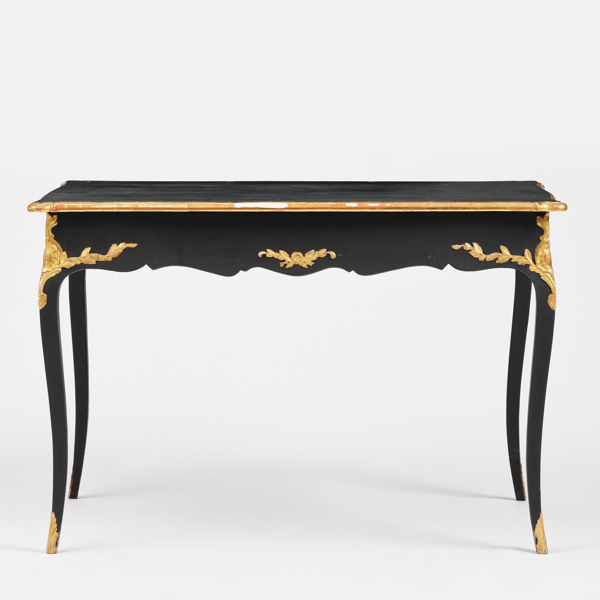 A Swedish rococo desk by C. W. Hein (master in Stockholm 1755-83).