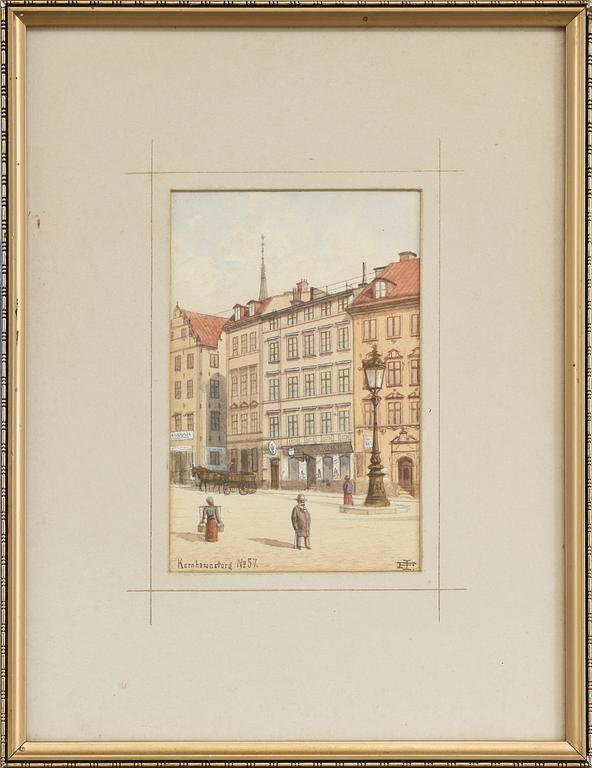 FREDRIK ISBERG, 4 st. Akvareller, sign.