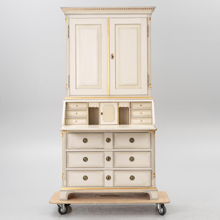 Writing cabinet, Gustavian style, KA Roos, late 20th century.