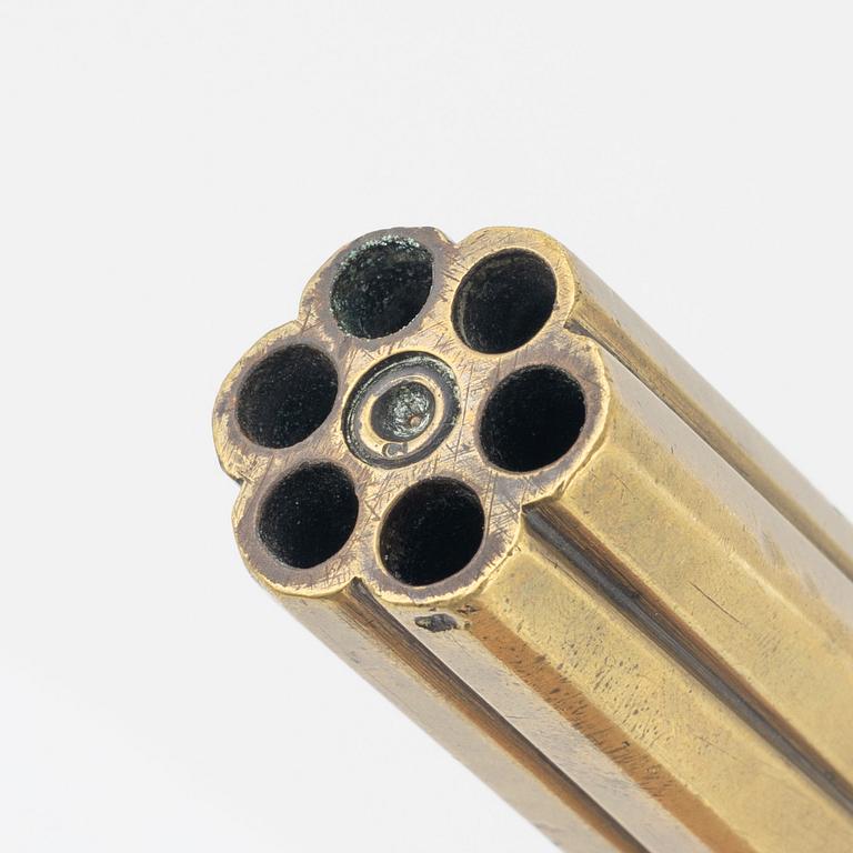 Slaglåsrevolver, signerad AGS (Anders Gustafsson 1835-1924 Ödesstugu).