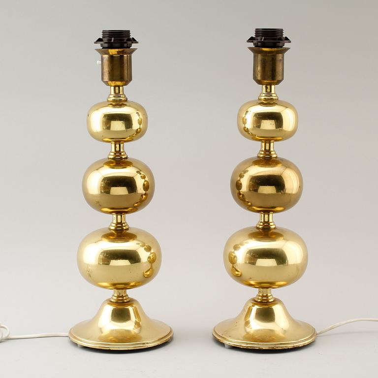 BORDSLAMPOR, 1 par, 1960-/70-tal.