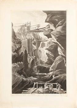 JOHAN FREDRIK MARTIN, efter, 2st, etsningar, 1800-tal.