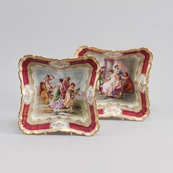 SKÅLAR, ett par, Ouzzi & Co, Venedig, 1900-tal.