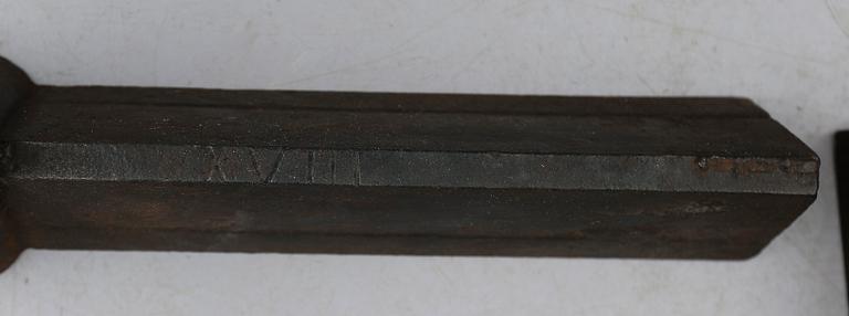 ELDHUNDAR, 1 par, gjutjärn, sannolikt tidigt 1900-tal.