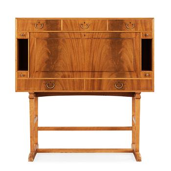 418. Josef Frank, a mahogany secretaire, model 1036, Svenskt Tenn Sweden, probably 1940-50's.