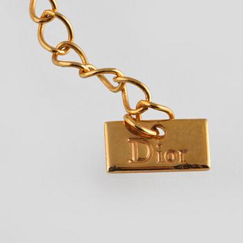 COLLIER, gulmetall, Christian Dior.