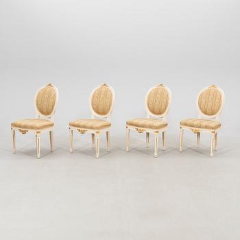 Chairs, 4 pcs, Gustavian style, Johan Ekman, second half of the 20th century.