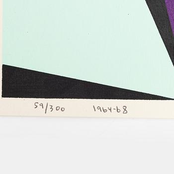 Olle Baertling, silkscreen in colours, 1964-68, signed 59/300.