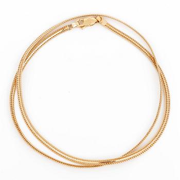 HALSBAND, 18K guld, Balestra, Italien. Total vikt ca 5,81 g.