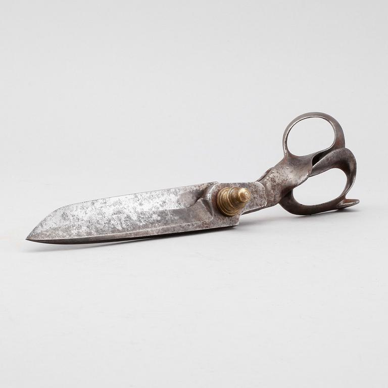 SKRÄDDARSAX, stål, C W Dahlgren, Eskilstuna, sent 1800-tal.