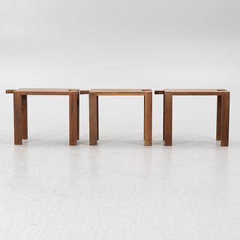 Thomas Sandell, three "Bröllopspallen" stools, Asplund, 21st century.