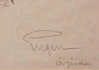 PRINS EUGEN, blyertsteckning, sign.