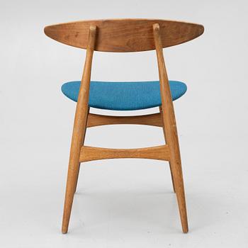 Hans J. Wegner, stolar 4 st, modellnr CH 30, Carl Hansen & Son, Danmark.