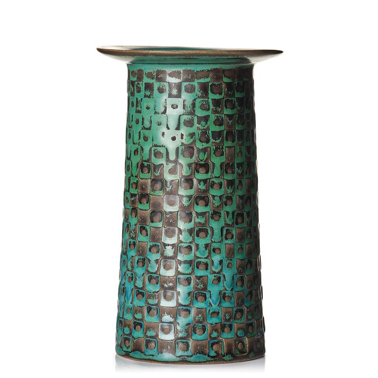 Stig Lindberg, a stoneware vase, Gustavsberg Studio 1961.