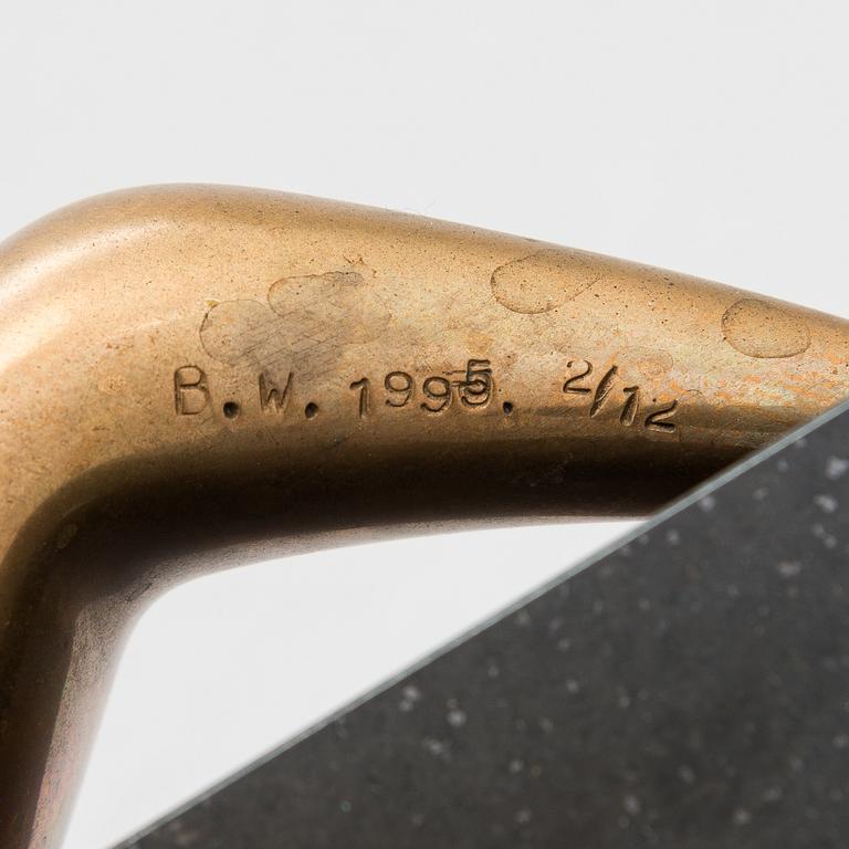 Björn Weckström, a bronze sculpture, signed and dated 1995, numbered 2/12.