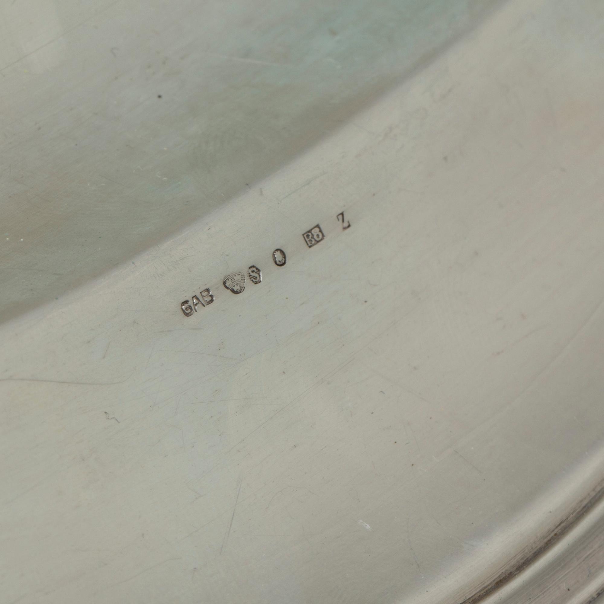 SERVERINGSFAT, rokokostil, GAB Stockholm 1928, silver, vikt ca 792 g.