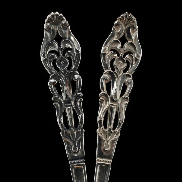 KAFFESKEDAR, 26 st, silver, Ceson, Göteborg, 1900-talets sista hälft. Vikt 346 g.