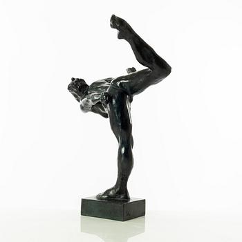 Gudmar Olovson, sculpture. Signed. Numbered. Foundry mark. Bronze, height 57 cm, length 39 cm.